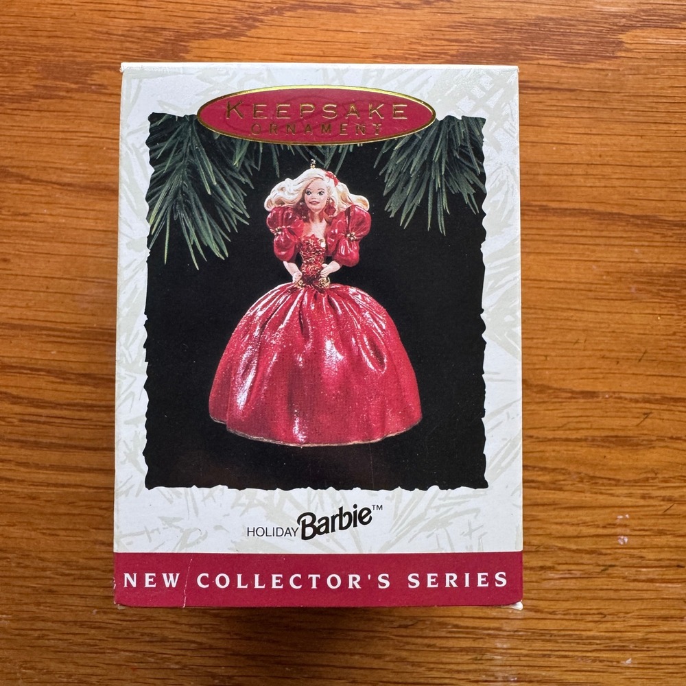 1993 Holiday Barbie Keepsake Ornament‎ New Collector's Series Hallmark Barbie
